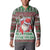 Africa Christmas Black Santa Fist Button Sweatshirt All Power to the People - Wonder Print Shop