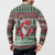 Africa Christmas Black Santa Fist Button Sweatshirt All Power to the People - Wonder Print Shop