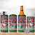 Africa Christmas Black Santa Fist 4 in 1 Can Cooler Tumbler All Power to the People - Wonder Print Shop