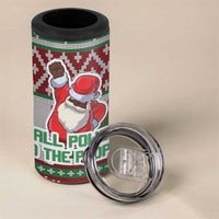 Africa Christmas Black Santa Fist 4 in 1 Can Cooler Tumbler All Power to the People - Wonder Print Shop