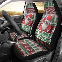 Africa Christmas Black Santa Fist Car Seat Cover All Power to the People - Wonder Print Shop