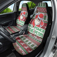 Africa Christmas Black Santa Fist Car Seat Cover All Power to the People - Wonder Print Shop