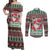 Africa Christmas Black Santa Fist Couples Matching Off Shoulder Maxi Dress and Long Sleeve Button Shirt All Power to the People - Wonder Print Shop