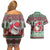 Africa Christmas Black Santa Fist Couples Matching Off Shoulder Short Dress and Hawaiian Shirt All Power to the People - Wonder Print Shop