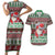 Africa Christmas Black Santa Fist Couples Matching Short Sleeve Bodycon Dress and Hawaiian Shirt All Power to the People - Wonder Print Shop