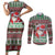 Africa Christmas Black Santa Fist Couples Matching Short Sleeve Bodycon Dress and Long Sleeve Button Shirt All Power to the People - Wonder Print Shop