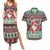 Africa Christmas Black Santa Fist Couples Matching Summer Maxi Dress and Hawaiian Shirt All Power to the People - Wonder Print Shop