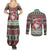 Africa Christmas Black Santa Fist Couples Matching Summer Maxi Dress and Long Sleeve Button Shirt All Power to the People - Wonder Print Shop