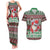 Africa Christmas Black Santa Fist Couples Matching Tank Maxi Dress and Hawaiian Shirt All Power to the People - Wonder Print Shop