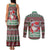 Africa Christmas Black Santa Fist Couples Matching Tank Maxi Dress and Long Sleeve Button Shirt All Power to the People - Wonder Print Shop