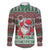 Africa Christmas Black Santa Fist Family Matching Long Sleeve Bodycon Dress and Hawaiian Shirt All Power to the People - Wonder Print Shop