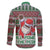 Africa Christmas Black Santa Fist Family Matching Long Sleeve Bodycon Dress and Hawaiian Shirt All Power to the People - Wonder Print Shop