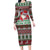 Africa Christmas Black Santa Fist Family Matching Long Sleeve Bodycon Dress and Hawaiian Shirt All Power to the People - Wonder Print Shop