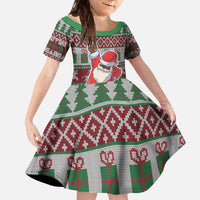 Africa Christmas Black Santa Fist Family Matching Off The Shoulder Long Sleeve Dress and Hawaiian Shirt All Power to the People - Wonder Print Shop