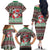 Africa Christmas Black Santa Fist Family Matching Off The Shoulder Long Sleeve Dress and Hawaiian Shirt All Power to the People - Wonder Print Shop