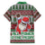 Africa Christmas Black Santa Fist Family Matching Off The Shoulder Long Sleeve Dress and Hawaiian Shirt All Power to the People - Wonder Print Shop