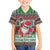 Africa Christmas Black Santa Fist Family Matching Off The Shoulder Long Sleeve Dress and Hawaiian Shirt All Power to the People - Wonder Print Shop