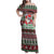 Africa Christmas Black Santa Fist Family Matching Off Shoulder Maxi Dress and Hawaiian Shirt All Power to the People - Wonder Print Shop