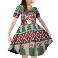 Africa Christmas Black Santa Fist Family Matching Off Shoulder Short Dress and Hawaiian Shirt All Power to the People - Wonder Print Shop