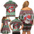 Africa Christmas Black Santa Fist Family Matching Off Shoulder Short Dress and Hawaiian Shirt All Power to the People - Wonder Print Shop