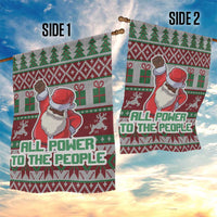 Africa Christmas Black Santa Fist Garden Flag All Power to the People - Wonder Print Shop