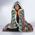 Africa Christmas Black Santa Fist Hooded Blanket All Power to the People
