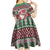 Africa Christmas Black Santa Fist Kid Short Sleeve Dress All Power to the People - Wonder Print Shop