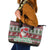 Africa Christmas Black Santa Fist Leather Tote Bag All Power to the People - Wonder Print Shop