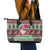 Africa Christmas Black Santa Fist Leather Tote Bag All Power to the People - Wonder Print Shop
