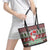 Africa Christmas Black Santa Fist Leather Tote Bag All Power to the People - Wonder Print Shop