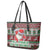 Africa Christmas Black Santa Fist Leather Tote Bag All Power to the People - Wonder Print Shop