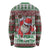 Africa Christmas Black Santa Fist Long Sleeve Shirt All Power to the People - Wonder Print Shop
