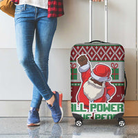 Africa Christmas Black Santa Fist Luggage Cover All Power to the People - Wonder Print Shop