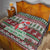 Africa Christmas Black Santa Fist Quilt All Power to the People - Wonder Print Shop