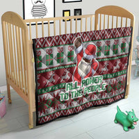 Africa Christmas Black Santa Fist Quilt All Power to the People - Wonder Print Shop