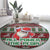 Africa Christmas Black Santa Fist Round Carpet All Power to the People