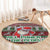 Africa Christmas Black Santa Fist Round Carpet All Power to the People