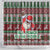 Africa Christmas Black Santa Fist Shower Curtain All Power to the People