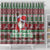 Africa Christmas Black Santa Fist Shower Curtain All Power to the People