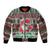 Africa Christmas Black Santa Fist Sleeve Zip Bomber Jacket All Power to the People - Wonder Print Shop