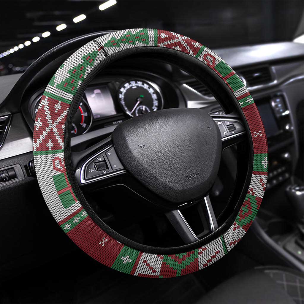 Africa Christmas Black Santa Fist Steering Wheel Cover All Power to the People - Wonder Print Shop