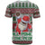 Africa Christmas Black Santa Fist T Shirt All Power to the People - Wonder Print Shop