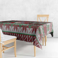 Africa Christmas Black Santa Fist Tablecloth All Power to the People - Wonder Print Shop