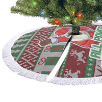 Africa Christmas Black Santa Fist Tree Skirt All Power to the People - Wonder Print Shop