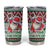 Africa Christmas Black Santa Fist Tumbler Cup All Power to the People - Wonder Print Shop