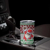 Africa Christmas Black Santa Fist Tumbler Cup All Power to the People - Wonder Print Shop