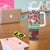 Africa Christmas Black Santa Fist Tumbler With Handle All Power to the People - Wonder Print Shop