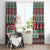 Africa Christmas Black Santa Fist Window Curtain All Power to the People - Wonder Print Shop