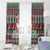Africa Christmas Black Santa Fist Window Curtain All Power to the People - Wonder Print Shop