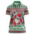 Africa Christmas Black Santa Fist Women Polo Shirt All Power to the People - Wonder Print Shop